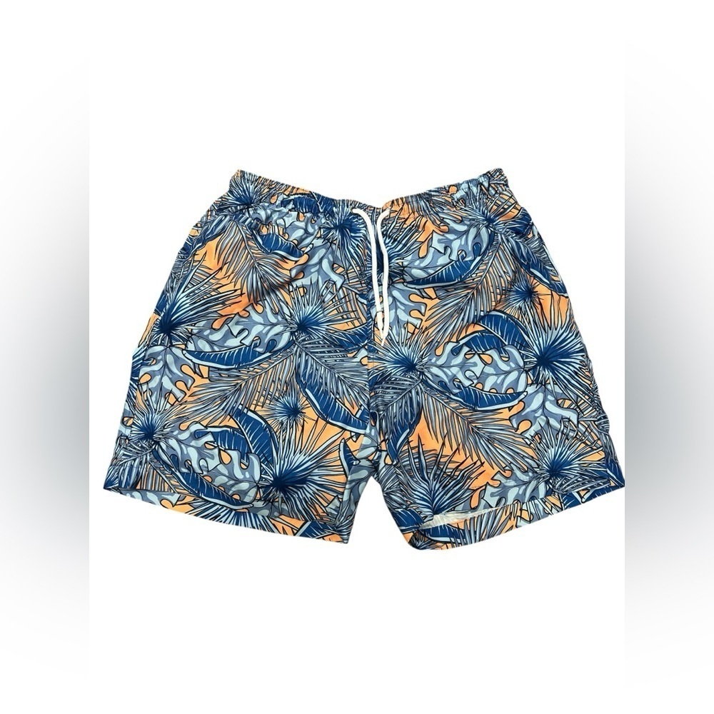 Trunks blue floral swim trunks